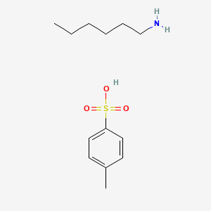 molecular formula C13H23NO3S B14067878 1-Hexanamine, 4-methylbenzenesulfonate CAS No. 107035-91-6