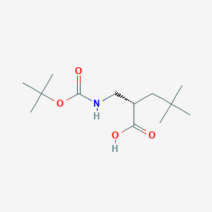 (2S)-2-{[(tert-Butoxycarbonyl)amino]methyl}-4,4-dimethylpentanoic acid