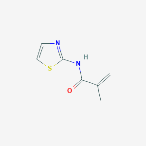 molecular formula C7H8N2OS B14068341 2-Methyl-N-(1,3-thiazol-2-yl)prop-2-enamide CAS No. 101830-94-8