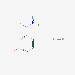 1-(3-Fluoro-4-methylphenyl)propan-1-amine hydrochloride