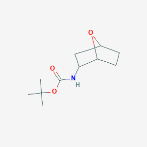 molecular formula C11H19NO3 B1406870 叔丁基 N-{7-氧杂双环[2.2.1]庚-2-基}氨基甲酸酯 CAS No. 1558869-72-9