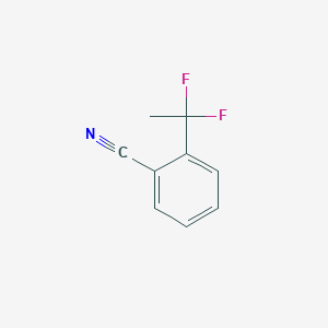 molecular formula C9H7F2N B1406885 2-(1,1-二氟乙基)苯甲腈 CAS No. 1706430-09-2