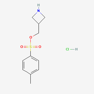 molecular formula C11H16ClNO3S B1406888 Azetidin-3-ylmethyl 4-methylbenzenesulfonate hydrochloride CAS No. 1425335-78-9