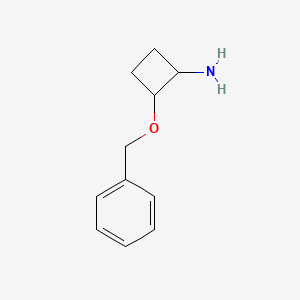 molecular formula C11H15NO B1406890 2-(苄氧基)环丁胺 CAS No. 1824515-71-0
