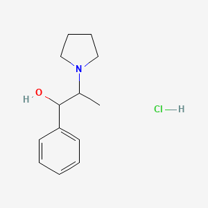 molecular formula C13H20ClNO B14068921 (1S,2R)-1-Phenyl-2-(pyrrolidin-1-yl)propan-1-ol hydrochloride CAS No. 1161851-74-6