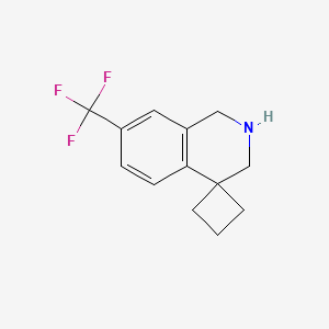 molecular formula C13H14F3N B1406896 7'-(三氟甲基)-2',3'-二氢-1'h-螺[环丁烷-1,4'-异喹啉] CAS No. 1314780-69-2