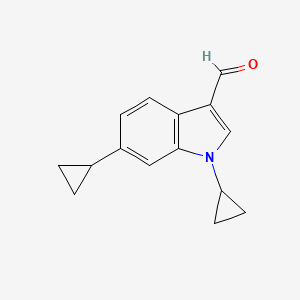 1,6-dicyclopropyl-1H-indole-3-carbaldehyde