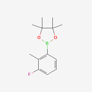 molecular formula C13H18BFO2 B1406906 3-Fluoro-2-methylphenylboronic acid pinacol ester CAS No. 1417301-66-6