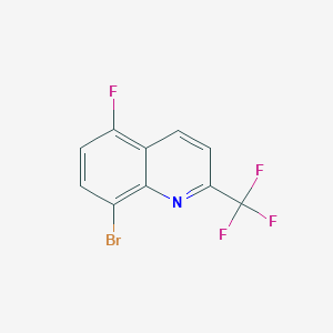 molecular formula C10H4BrF4N B1406907 8-溴-5-氟-2-(三氟甲基)喹啉 CAS No. 1425335-26-7
