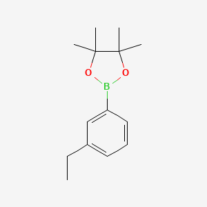 molecular formula C14H21BO2 B1406913 2-(3-乙基苯基)-4,4,5,5-四甲基-1,3,2-二氧杂硼环丁烷 CAS No. 1075719-83-3
