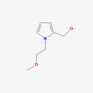 molecular formula C8H12NO2- B1406915 [1-(2-Methoxyethyl)pyrrol-2-yl]methanolate CAS No. 1211505-87-1