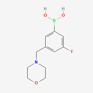 molecular formula C11H15BFNO3 B1406921 3-氟-5-(吗啉甲基)苯硼酸 CAS No. 1704066-79-4