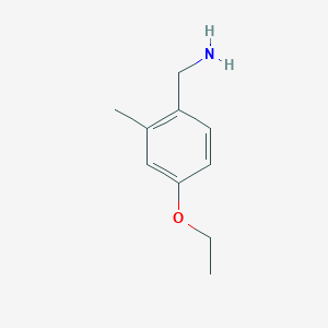 molecular formula C10H15NO B1406942 (4-Ethoxy-2-methylphenyl)methanamine CAS No. 1495703-36-0