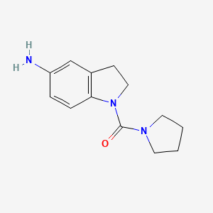 1-(Pyrrolidine-1-carbonyl)-2,3-dihydro-1H-indol-5-amine