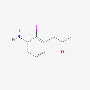 1-(3-Amino-2-iodophenyl)propan-2-one