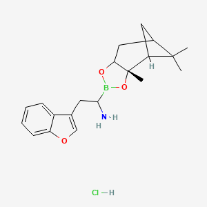 (R)-2-(Benzofuran-3-yl)-1-((3aS,4S,6S,7aR)-3a,5,5-trimethylhexahydro-4,6-methanobenzo[d][1,3,2]dioxaborol-2-yl)ethan-1-amine hydrochloride