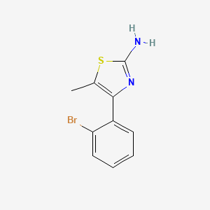 molecular formula C10H9BrN2S B1406954 4-(2-Bromophenyl)-5-methylthiazol-2-ylamine CAS No. 1514286-15-7