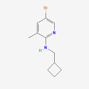 molecular formula C11H15BrN2 B1406960 5-溴-N-(环丁基甲基)-3-甲基吡啶-2-胺 CAS No. 1541629-72-4