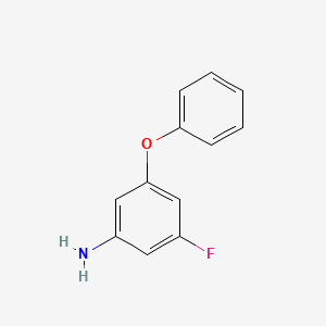 molecular formula C12H10FNO B1406961 3-Fluoro-5-phenoxyaniline CAS No. 1503503-77-2