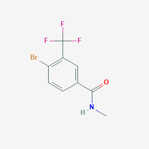 molecular formula C9H7BrF3NO B1406965 4-Bromo-N-methyl-3-(trifluoromethyl)benzamide CAS No. 1518956-79-0