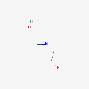 molecular formula C5H10FNO B1406970 1-(2-Fluoroethyl)azetidin-3-ol CAS No. 1500555-19-0