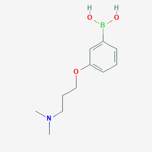 molecular formula C11H18BNO3 B1406976 (3-(3-(Dimethylamino)propoxy)phenyl)boronic acid CAS No. 1333314-09-2