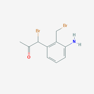 1-(3-Amino-2-(bromomethyl)phenyl)-1-bromopropan-2-one