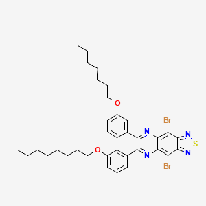 4,9-Dibromo-6,7-bis(3-(octyloxy)phenyl)-[1,2,5]thiadiazolo[3,4-g]quinoxaline