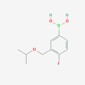 molecular formula C10H14BFO3 B1406979 4-Fluoro-3-(isopropoxymethyl)phenylboronic acid CAS No. 1704063-98-8
