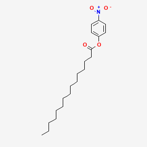 molecular formula C21H33NO4 B14069848 4-Nitrophenyl pentadecanoate CAS No. 100825-43-2