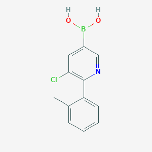 (5-Chloro-6-(o-tolyl)pyridin-3-yl)boronic acid