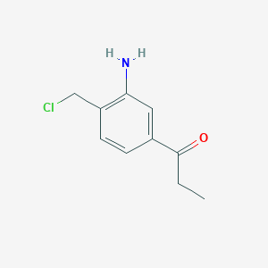 1-(3-Amino-4-(chloromethyl)phenyl)propan-1-one