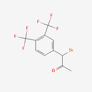 1-(3,4-Bis(trifluoromethyl)phenyl)-1-bromopropan-2-one