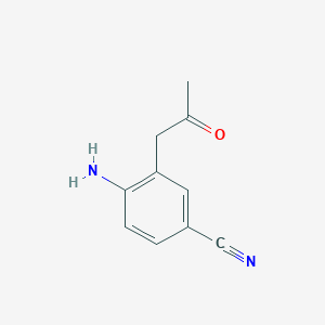 1-(2-Amino-5-cyanophenyl)propan-2-one