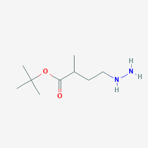 Tert-butyl 4-hydrazinyl-2-methylbutanoate