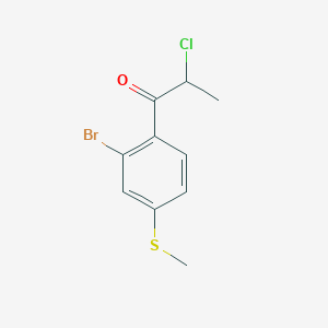 1-(2-Bromo-4-(methylthio)phenyl)-2-chloropropan-1-one