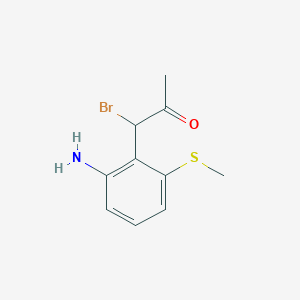 1-(2-Amino-6-(methylthio)phenyl)-1-bromopropan-2-one