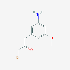 1-(3-Amino-5-methoxyphenyl)-3-bromopropan-2-one