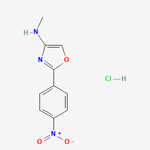 2-(4-Nitro-phenyl)-oxazol-4-YL-methylamine hydrochloride