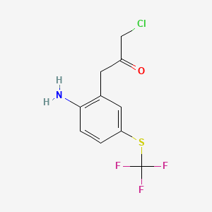 1-(2-Amino-5-(trifluoromethylthio)phenyl)-3-chloropropan-2-one