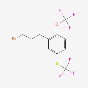 1-(3-Bromopropyl)-2-(trifluoromethoxy)-5-(trifluoromethylthio)benzene