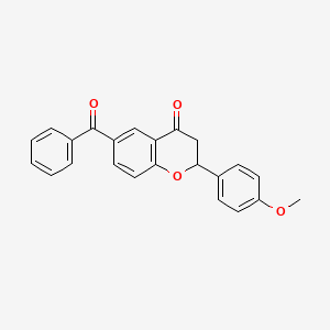 6-Benzoyl-2-(4-methoxyphenyl)-2,3-dihydro-4H-1-benzopyran-4-one