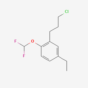 1-(3-Chloropropyl)-2-(difluoromethoxy)-5-ethylbenzene