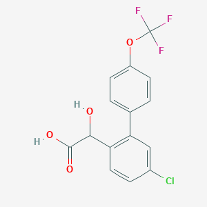 (5-Chloro-4'-(trifluoromethoxy)biphenyl-2-yl)-hydroxyacetic acid