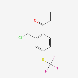 1-(2-(Chloromethyl)-4-(trifluoromethylthio)phenyl)propan-1-one