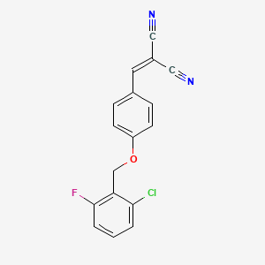 {4-[(2-Chloro-6-fluorobenzyl)oxy]benzylidene}propanedinitrile