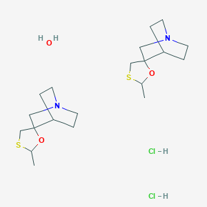 molecular formula C20H38Cl2N2O3S2 B140704 Cevimelinehydrochloride CAS No. 153504-69-9