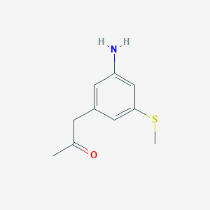 1-(3-Amino-5-(methylthio)phenyl)propan-2-one