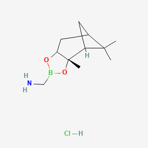 molecular formula C11H21BClNO2 B14070402 BoroGly-(+)-Pinanediol-hydrochloride 