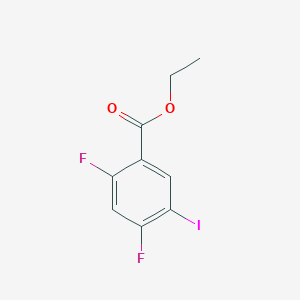 molecular formula C9H7F2IO2 B1407042 Ethyl 2,4-difluoro-5-iodobenzoate CAS No. 1541937-20-5